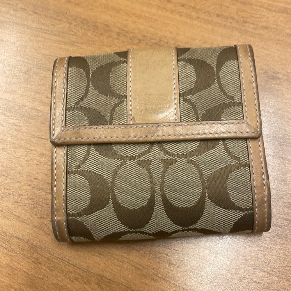 Coach canvas wallet